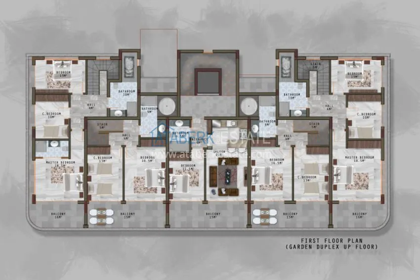 Купить дешево Квартира в Махмутларе с чистовой отделкой в молодом комплексе  4 