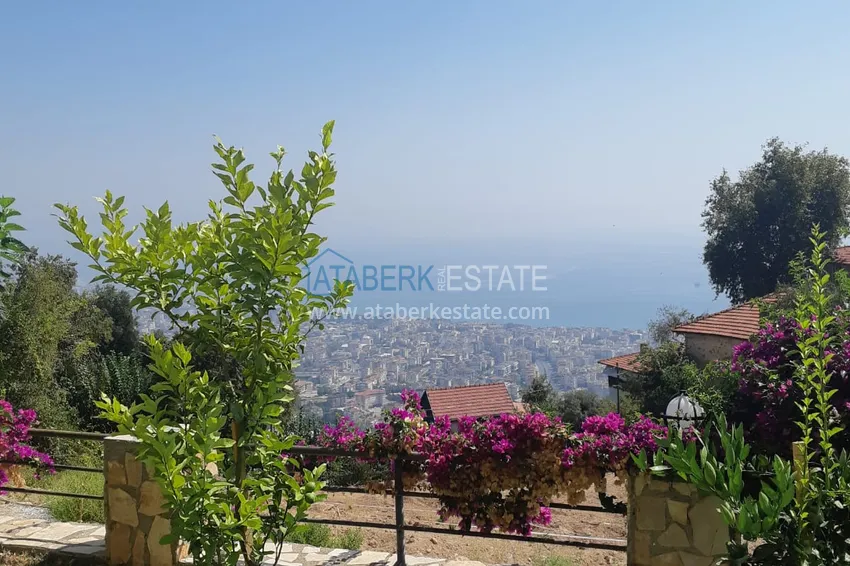 Вилла в Алании с уникальным панорамным видом в коттеджном комплексе 8 