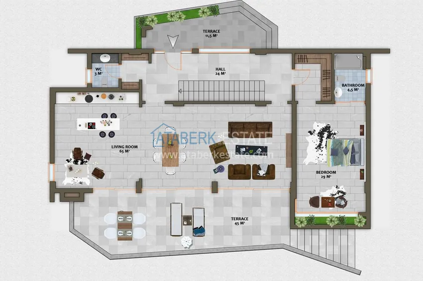 Купить дешево Эксклюзивная вилла в центре Алании с возможностью получения турецкого гражданства 3 