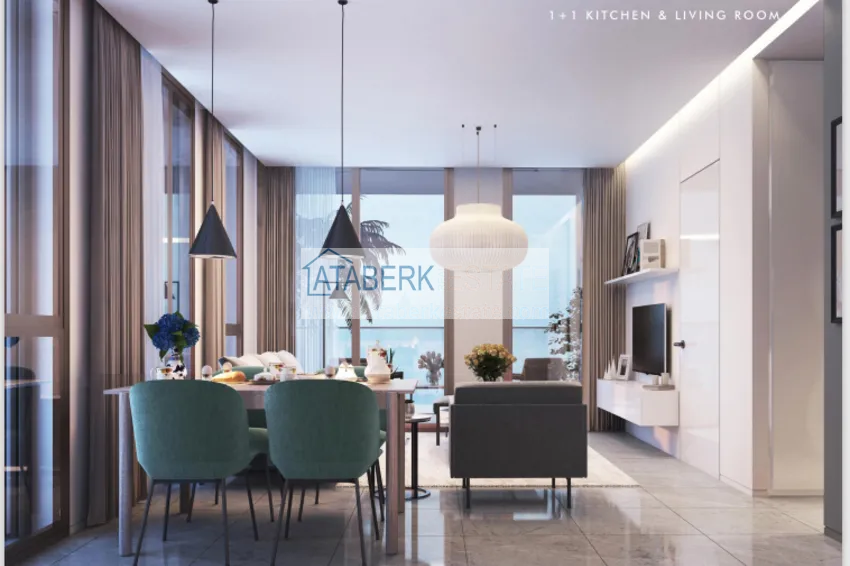 Приобрести Двухкомнатные квартиры в жилом комплексе комфорт-класса в Каргыджаке в Алании 1 