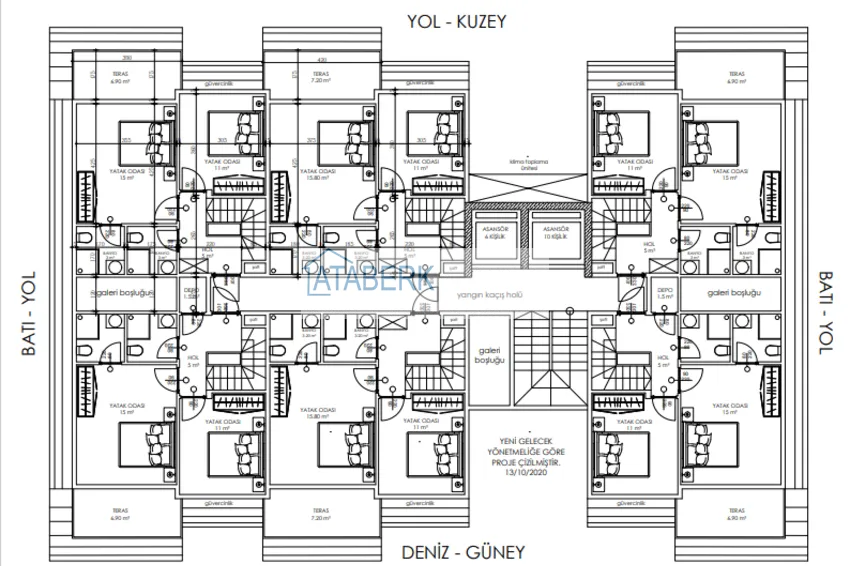 Купить дешево Двухкомнатные квартиры в жилом комплексе комфорт-класса в Каргыджаке в Алании 4 