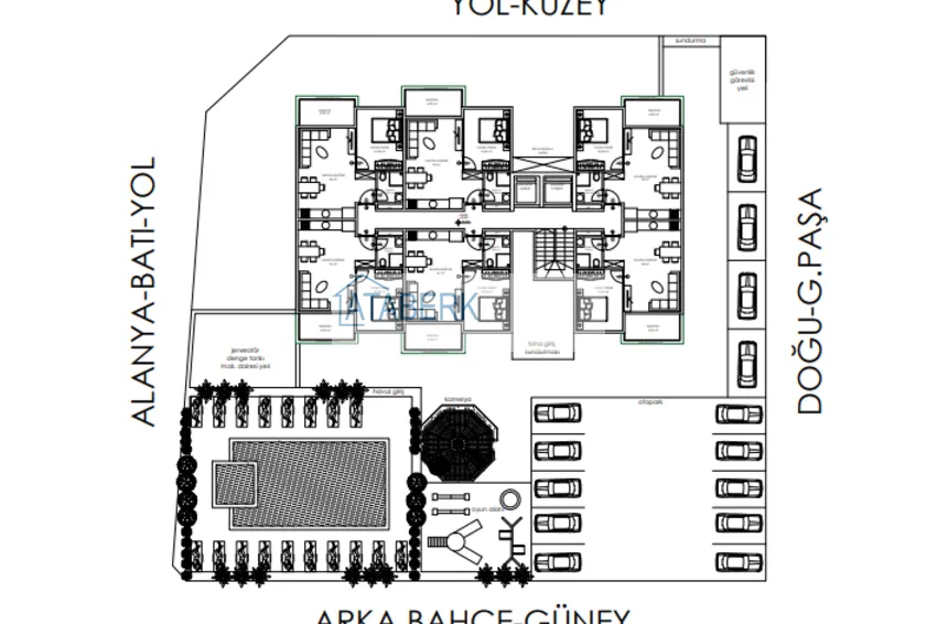 Купить дешево Двухкомнатные квартиры в жилом комплексе комфорт-класса в Каргыджаке в Алании 1 
