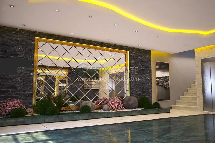 Роскошный проект жилого комплекса в Алании в районе Оба 19 