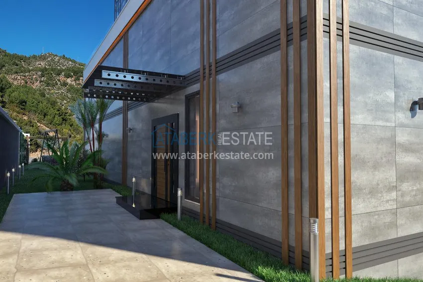 Новый проект элитного комплекса вилл в горном районе Алании 10 