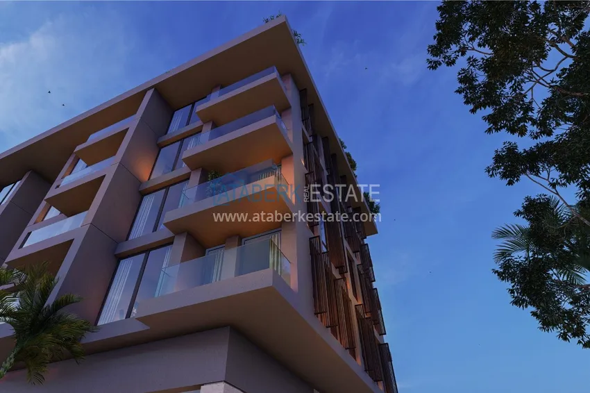 Двухкомнатные квартиры в жилом комплексе комфорт-класса в Каргыджаке в Алании 13 