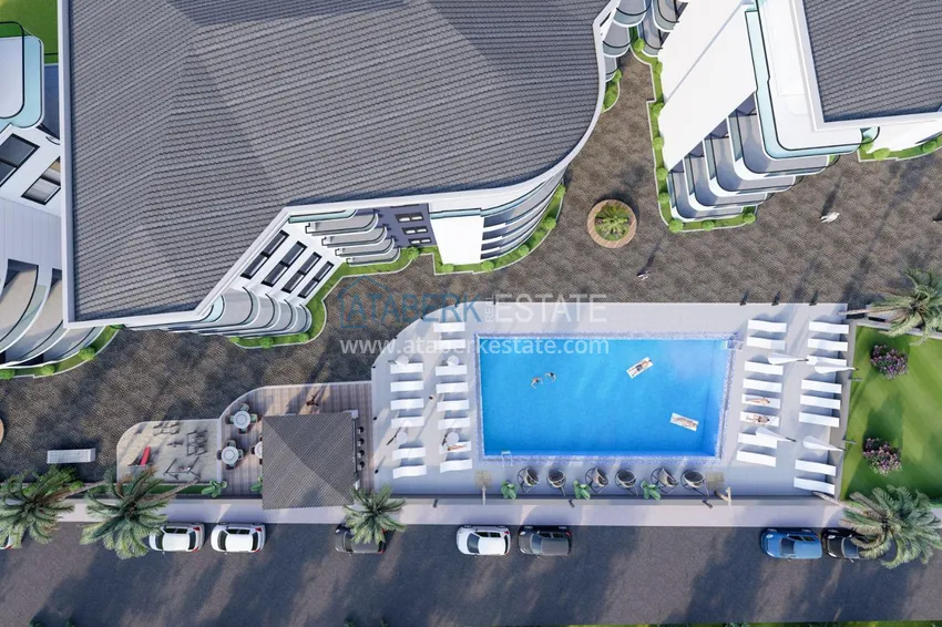 Новый жилой комплекс в Махмутларе на последнем этапе строительства 11 