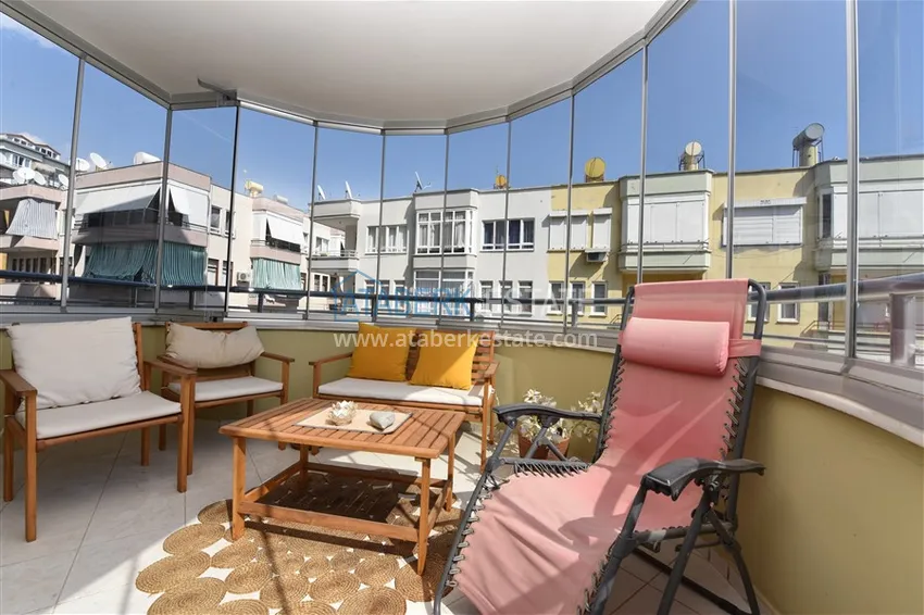 Приобрести Квартира в центре Алании с мебелью, отдельной кухней и застекленными балконами 14 