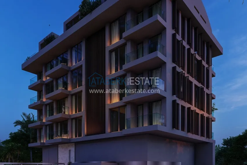 Двухкомнатные квартиры в жилом комплексе комфорт-класса в Каргыджаке в Алании 14 