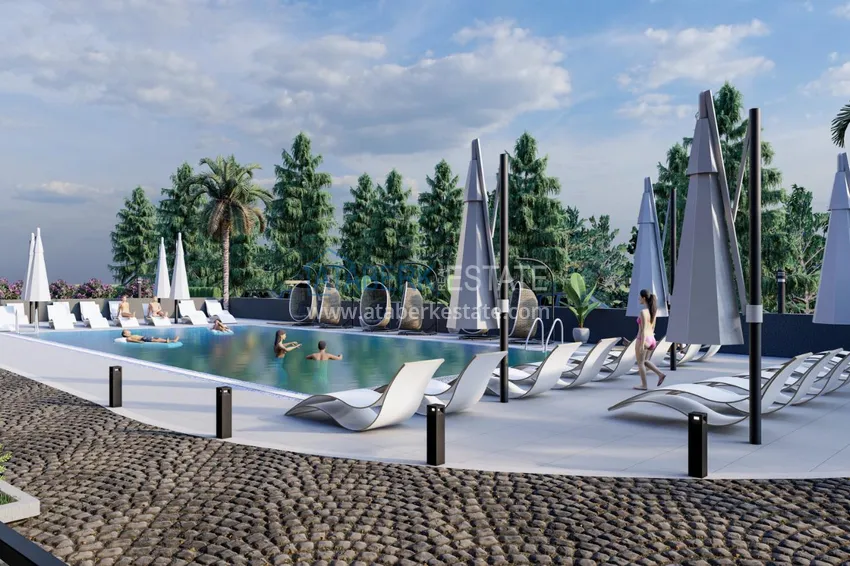 Новый жилой комплекс в Махмутларе на последнем этапе строительства 12 