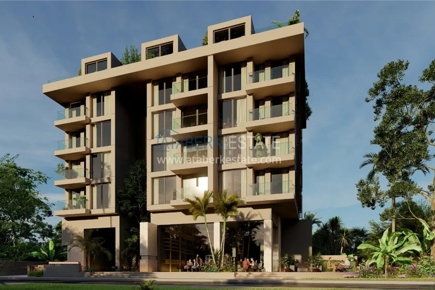 Двухкомнатные квартиры в жилом комплексе комфорт-класса в Каргыджаке в Алании 16 