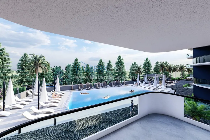 Приобрести Новый жилой комплекс в Махмутларе на последнем этапе строительства 14 