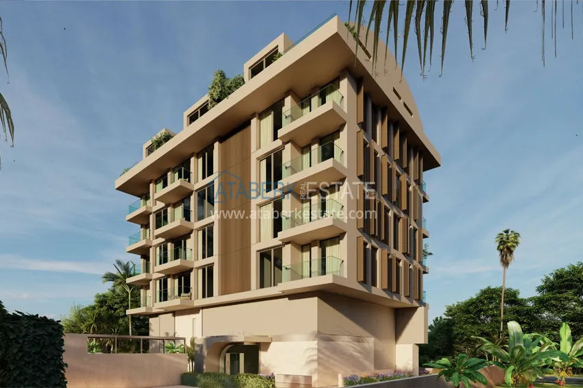 Двухкомнатные квартиры в жилом комплексе комфорт-класса в Каргыджаке в Алании 17 