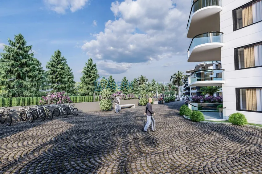 Новый жилой комплекс в Махмутларе на последнем этапе строительства 15 