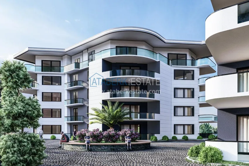 Новый жилой комплекс в Махмутларе на последнем этапе строительства 16 