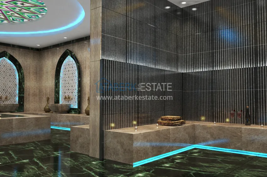 Роскошный проект жилого комплекса в Алании в районе Оба 36 