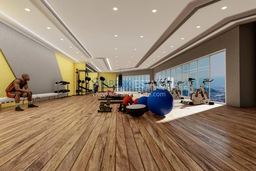 Новый жилой комплекс в Махмутларе на последнем этапе строительства 17 