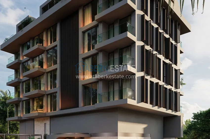 Двухкомнатные квартиры в жилом комплексе комфорт-класса в Каргыджаке в Алании 19 