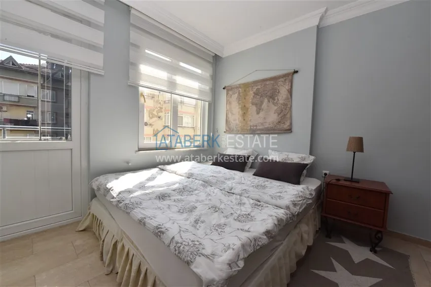 Приобрести Квартира в центре Алании с мебелью, отдельной кухней и застекленными балконами 22 