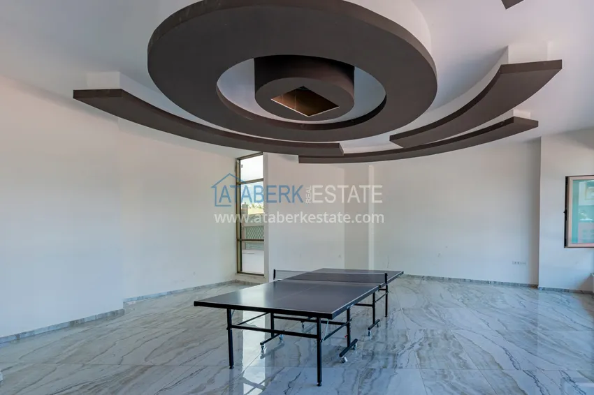 Квартира в Махмутларе современный интерьер, вид на горы, комфортабельном комплекс  21 