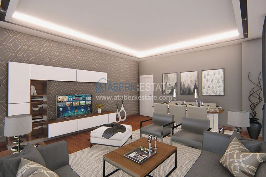 Приобрести Высококачественный новый жилой комплекс в районе Оба 1 