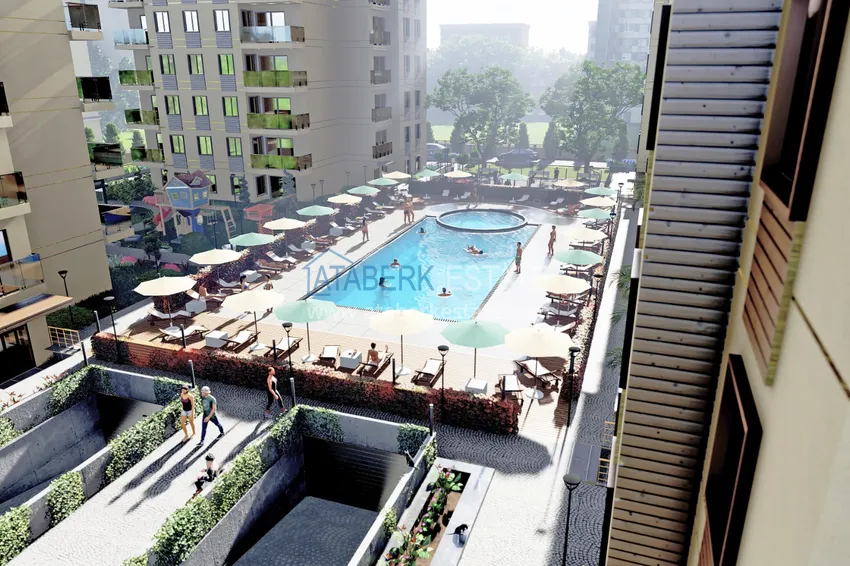 Квартиры в Анталии, район Кепез с газификацией от застройщика 1 