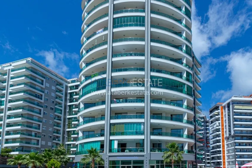 Квартира в Махмутларе современный интерьер, вид на горы, комфортабельном комплекс  3 