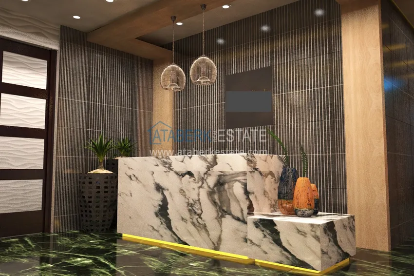 Роскошный проект жилого комплекса в Алании в районе Оба 20 