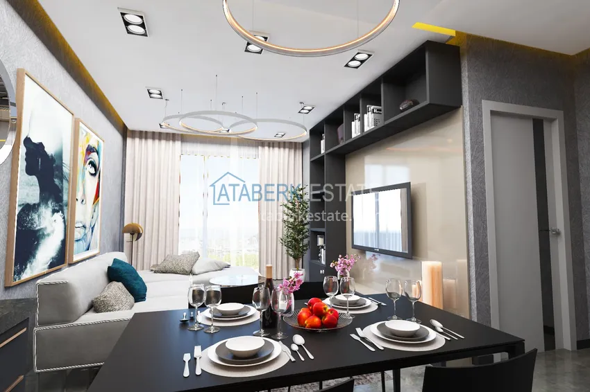 Приобрести Роскошный проект жилого комплекса в Алании в районе Оба 1 