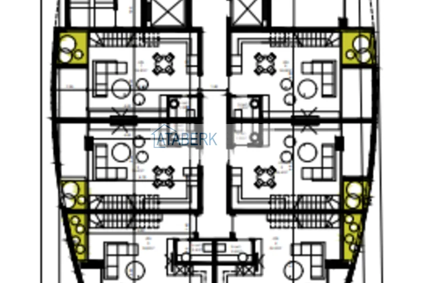 Купить дешево Новый инвестиционный проект в центре Аланьи в районе пляжа Клеопатры 2 