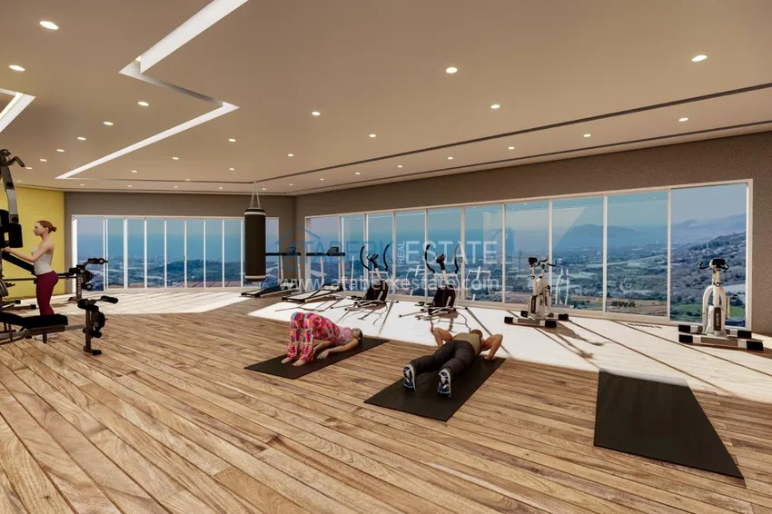 Новый жилой комплекс в Махмутларе на последнем этапе строительства 20 