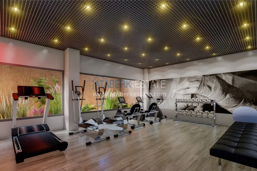 Двухкомнатные квартиры в жилом комплексе комфорт-класса в Каргыджаке в Алании 23 