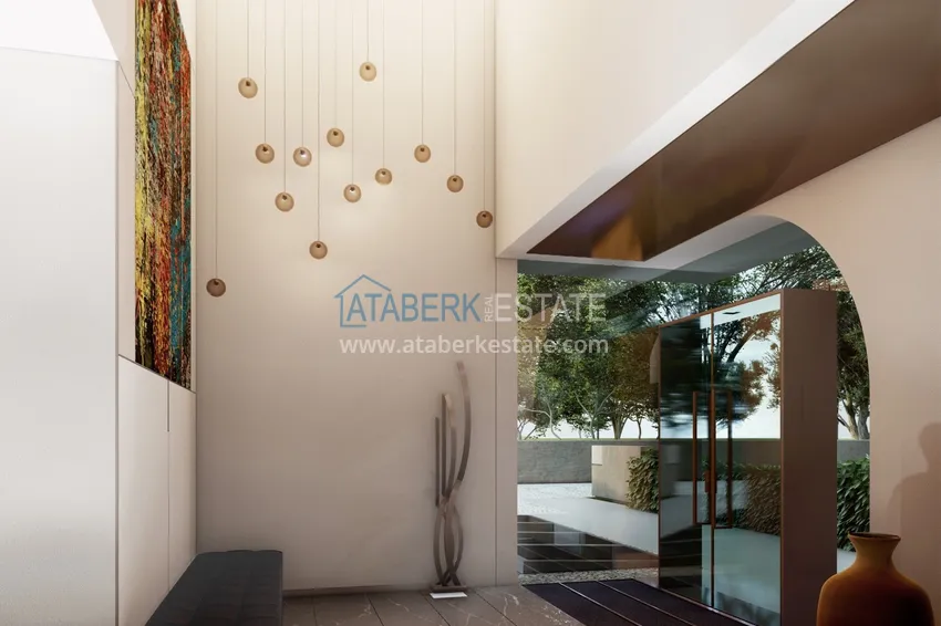 Двухкомнатные квартиры в жилом комплексе комфорт-класса в Каргыджаке в Алании 25 