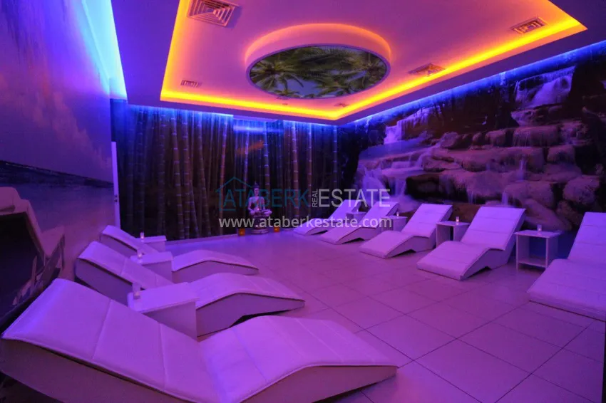 Квартира в Махмутларе современный интерьер, вид на горы, комфортабельном комплекс  26 