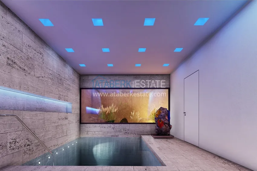 Двухкомнатные квартиры в жилом комплексе комфорт-класса в Каргыджаке в Алании 28 