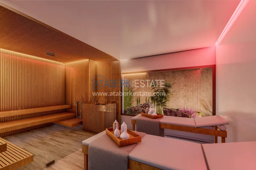 Двухкомнатные квартиры в жилом комплексе комфорт-класса в Каргыджаке в Алании 29 