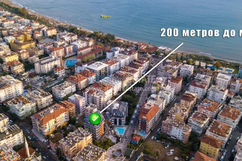 Пентхаус-дуплекс в центре Алании с современным интерьером, рядом с морем 5 