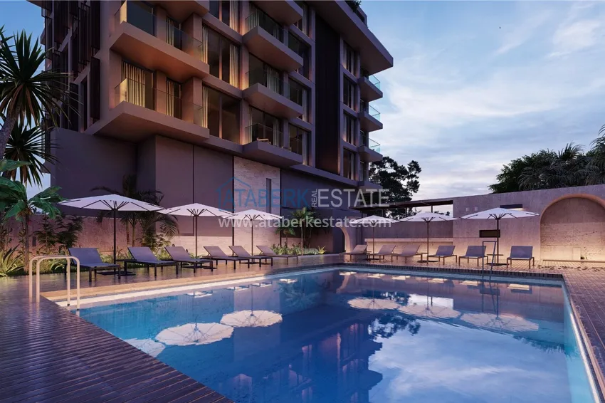 Двухкомнатные квартиры в жилом комплексе комфорт-класса в Каргыджаке в Алании 3 