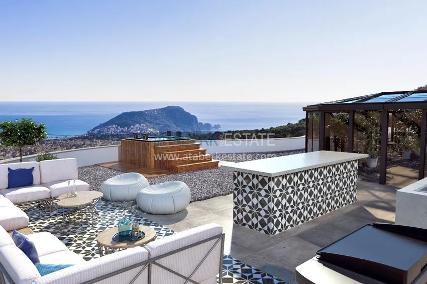 Новый проект элитного комплекса вилл в горном районе Алании 2 