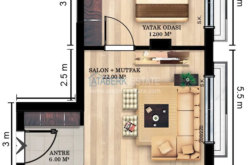 Купить дешево Квартиры в Анталии, Коньяалты в новом инвестиционном проекте от застройщика 2 