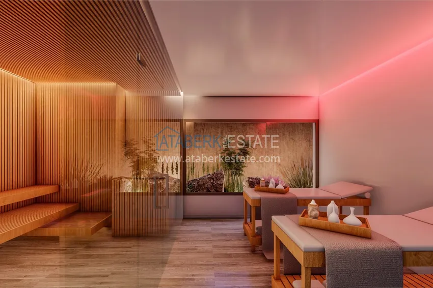 Двухкомнатные квартиры в жилом комплексе комфорт-класса в Каргыджаке в Алании 30 