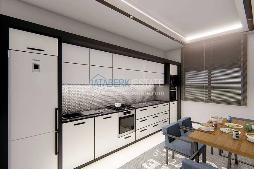 Приобрести Высококачественный новый жилой комплекс в районе Оба 3 