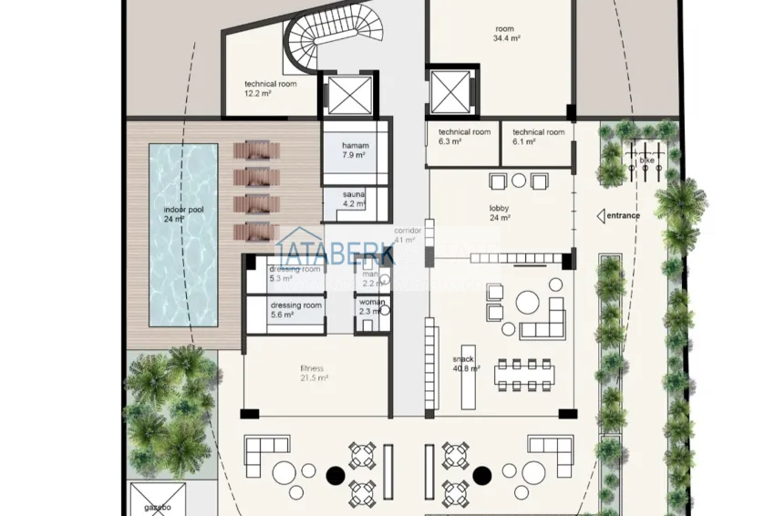 Купить дешево Новый инвестиционный проект в центре Аланьи в районе пляжа Клеопатры 1 