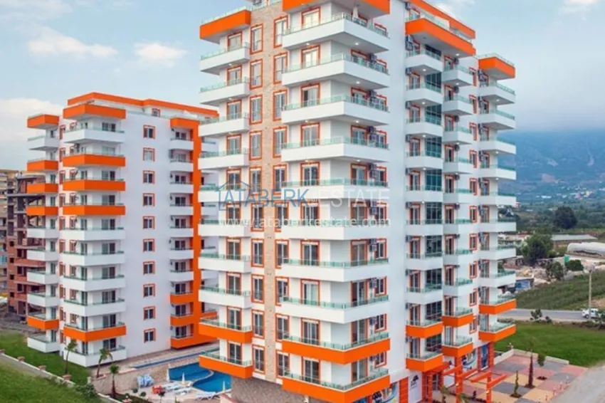 Квартира в Махмутларе с мебелью, отдельной кухней в элитном комплексе  4 