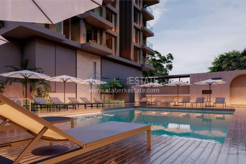 Двухкомнатные квартиры в жилом комплексе комфорт-класса в Каргыджаке в Алании 5 