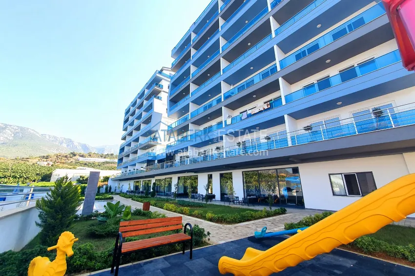 Квартира в Махмутларе с чистовой отделкой в благоустроенном комплексе 5 