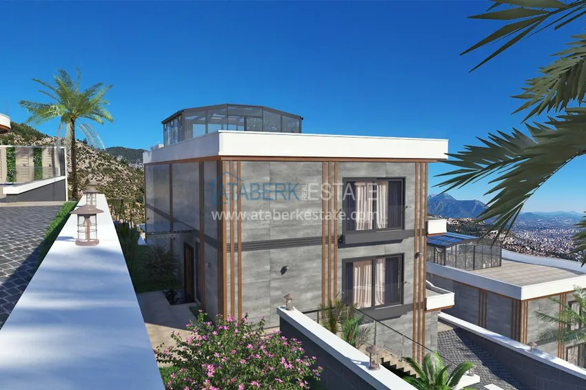 Новый проект элитного комплекса вилл в горном районе Алании 4 