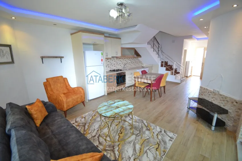 Приобрести Таунхаус в районе Демирташ с мебелью, садом и видом на море  6 