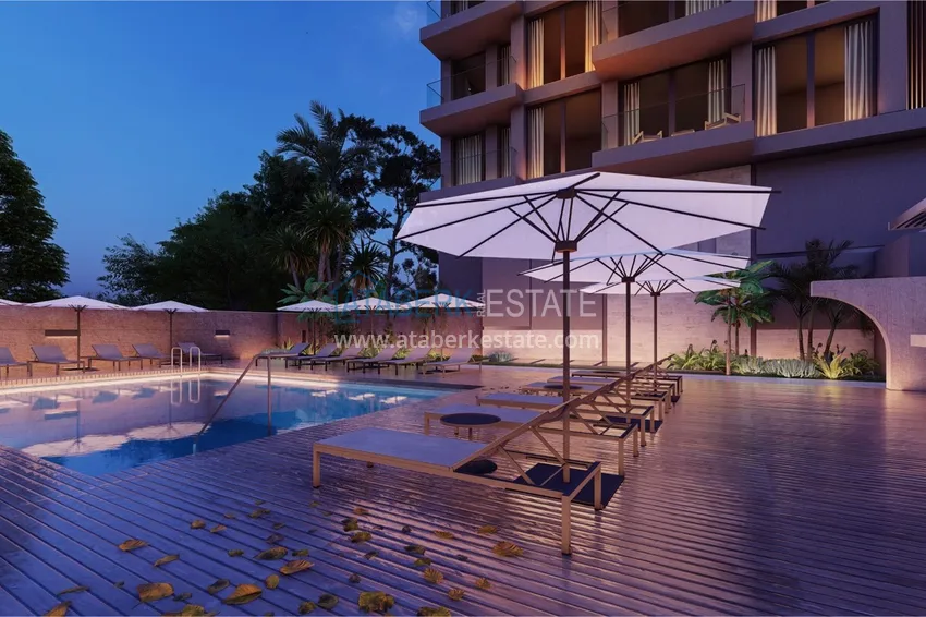 Двухкомнатные квартиры в жилом комплексе комфорт-класса в Каргыджаке в Алании 6 