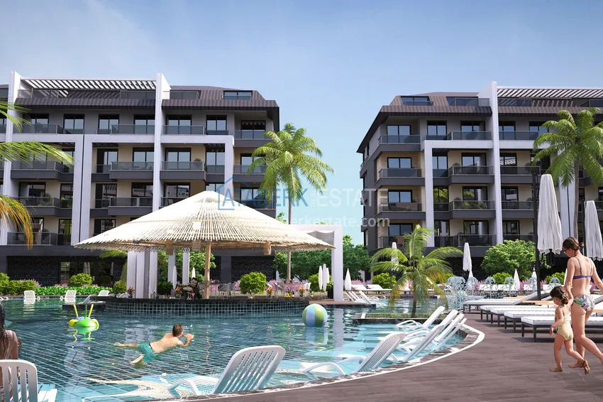 Роскошный проект жилого комплекса в Алании в районе Оба 5 