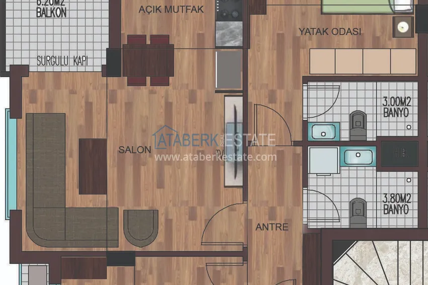 Купить дешево Квартиры в Анталии от застройщика  3 